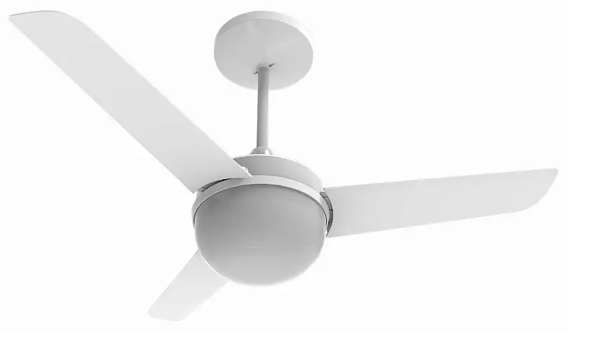 Ventilador de Teto 220V 90cm Controle de Parede Branco Alisclean Aliseu