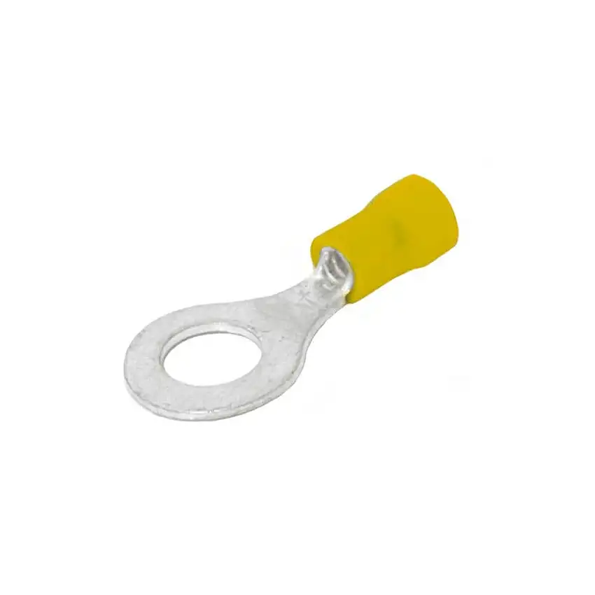 Terminal Anel Isolado 2,5-6mm² furo M6 100pç Amarelo AN-2451 Crimper
