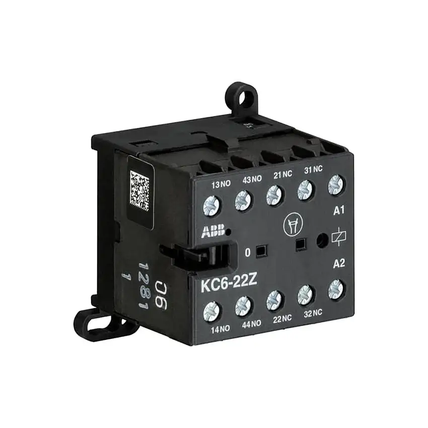 Mini Contator Auxiliar 2NA+2NF AC-15 4A/24-240Vca 24Vcc KC6-22Z-01 ABB