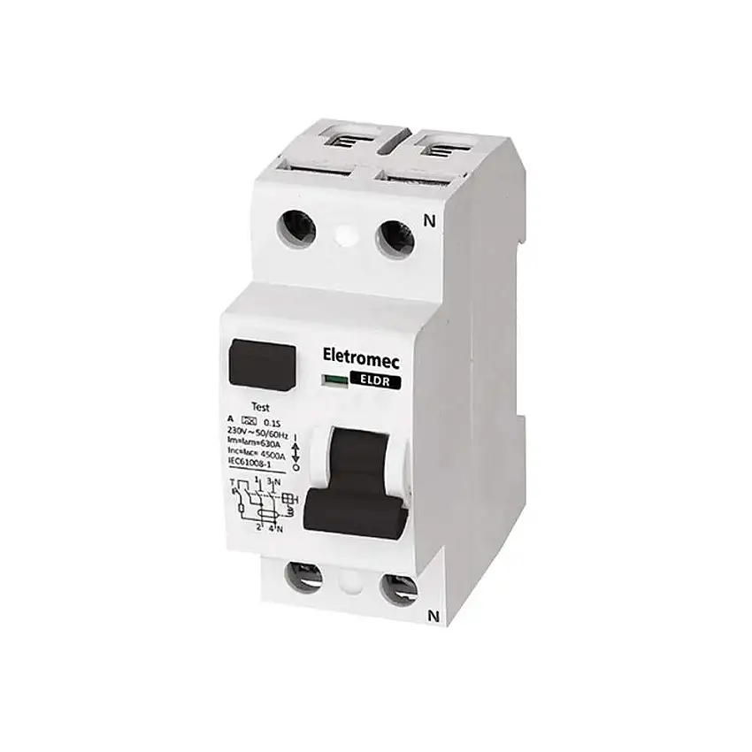 Interruptor Diferencial Residual 2 Polos 25A 30mA ELDR-225-30 Eletromec