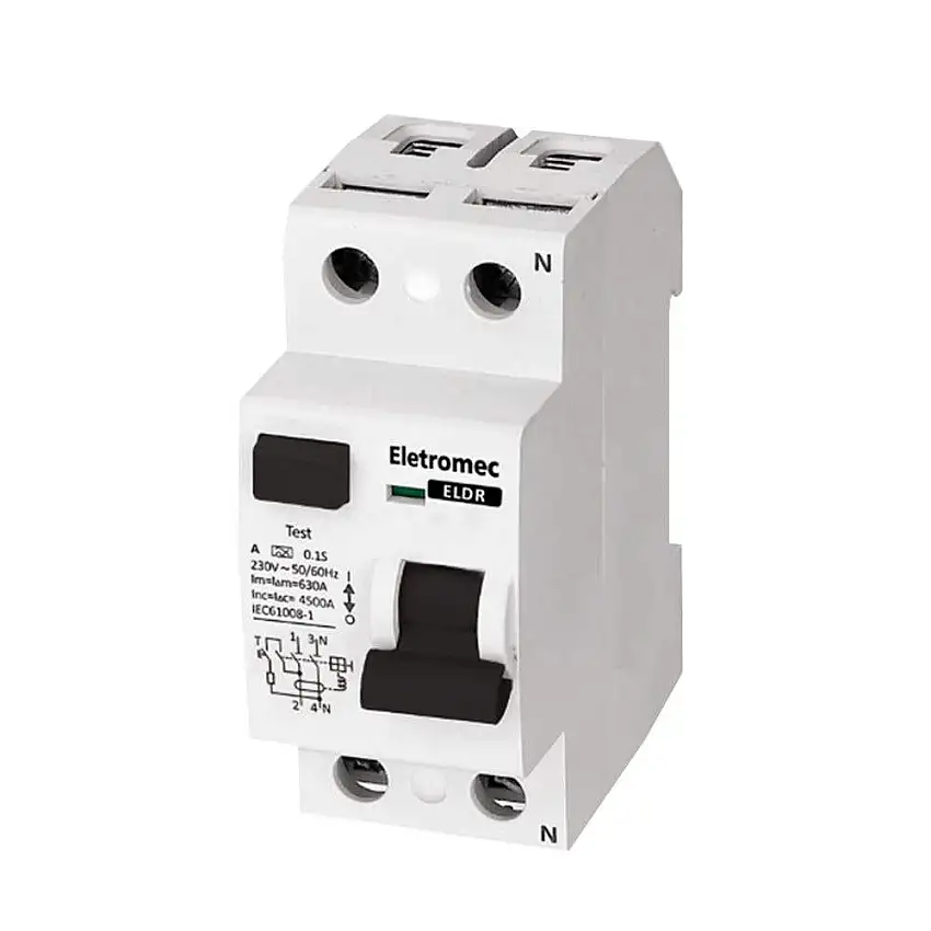Interruptor Diferencial Residual 2 Polos 80A 30mA ELDR-280-30 Eletromec