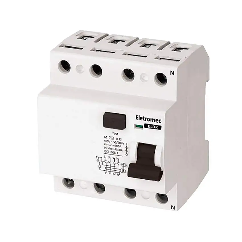 Interruptor Diferencial Res. 4 Polos 25A 30mA ELDR42530 Eletromec