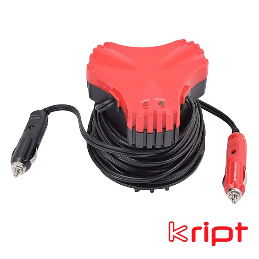 Auxiliar De Partida Automotivo Para Bateria 12V Com 2 Plugs 6A Kript