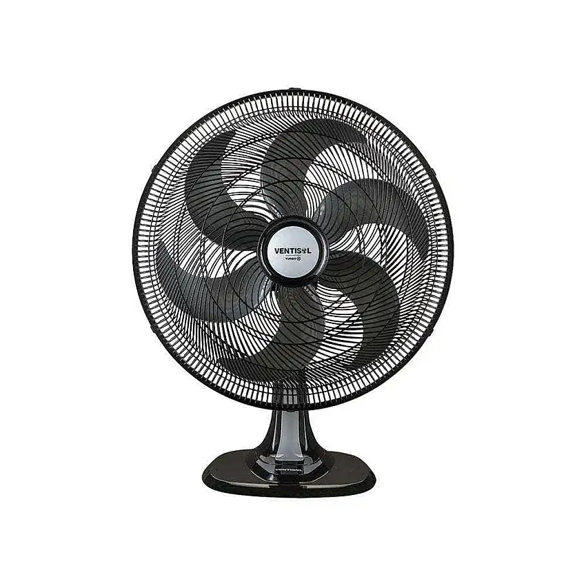 Ventilador De Mesa 50cm Oscilante Preto 6 Pás Turbo 127V Ventisol