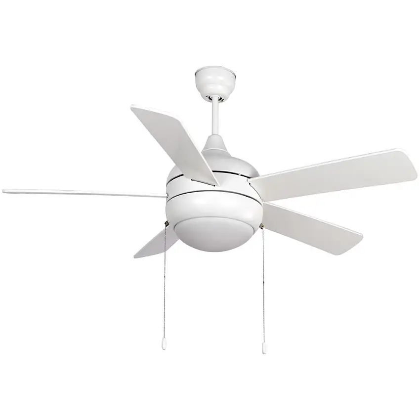 Ventilador 52 Polegadas 5 Pás Branco 127V LED 19W Venton Kandel