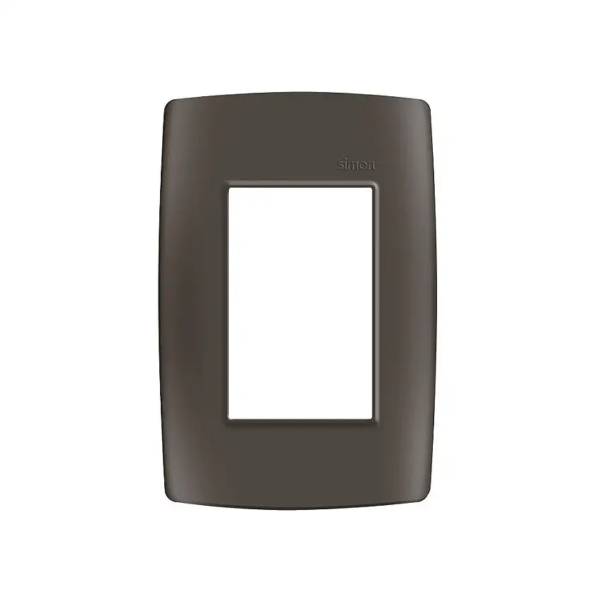 Placa Linha 30 2x4" 3 Seções Horizontal Grafite 3091338 Simon