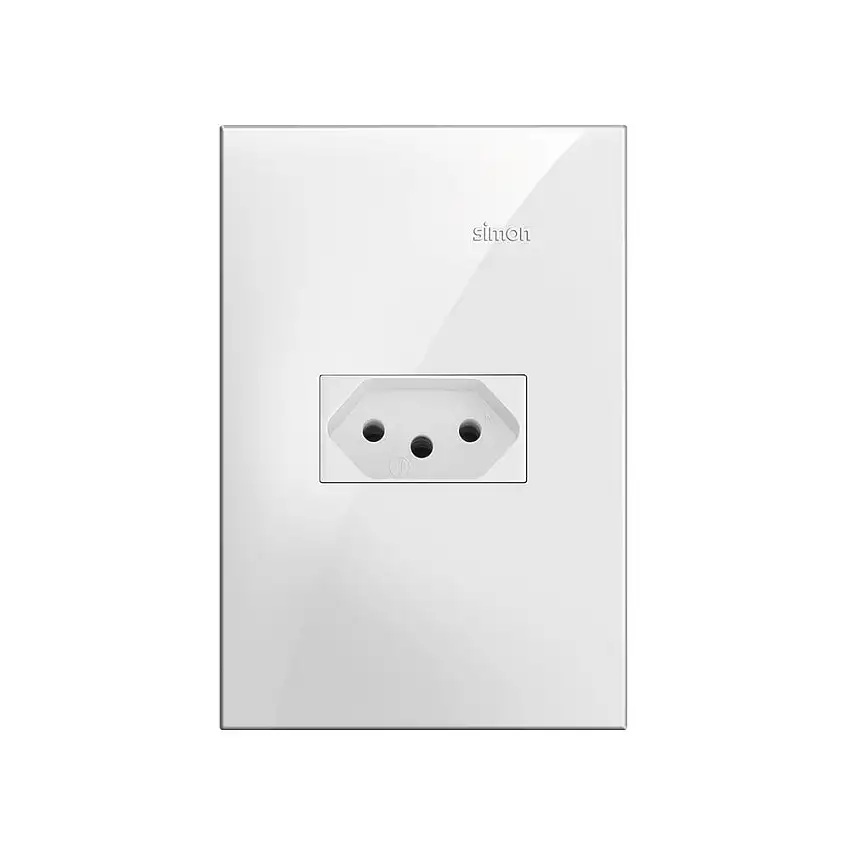 Conjunto Tomada 2P+T 10A Branca Linha 35 3592530 Simon