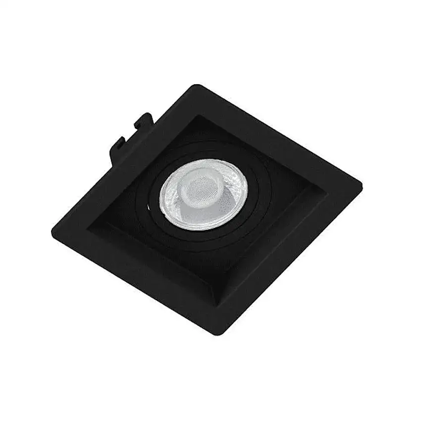 Spot Recuado Emb.Qua.Preto Mini Dicroica GU10 3301576 Save Energy