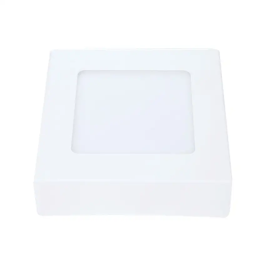 Plafon Sobrepor Quadrado 6W 6500K Luz Branca Bivolt 12cm Avant