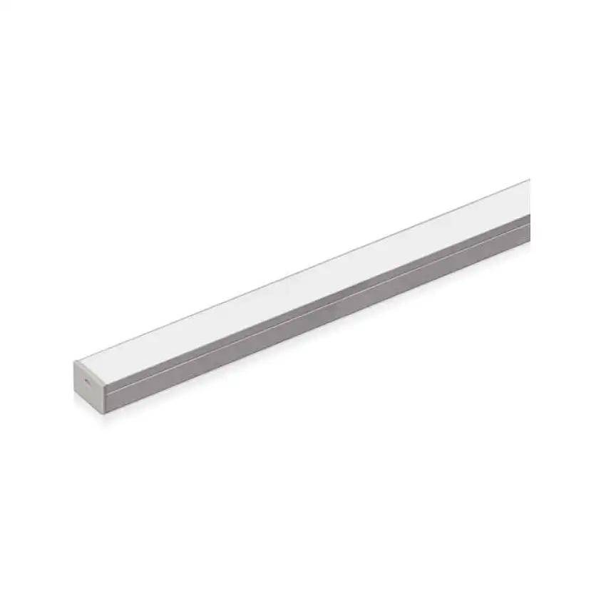 Perfil Branco Um Metro Linear Sobrepor 14,4W 3000K SLED9003 Mister LED