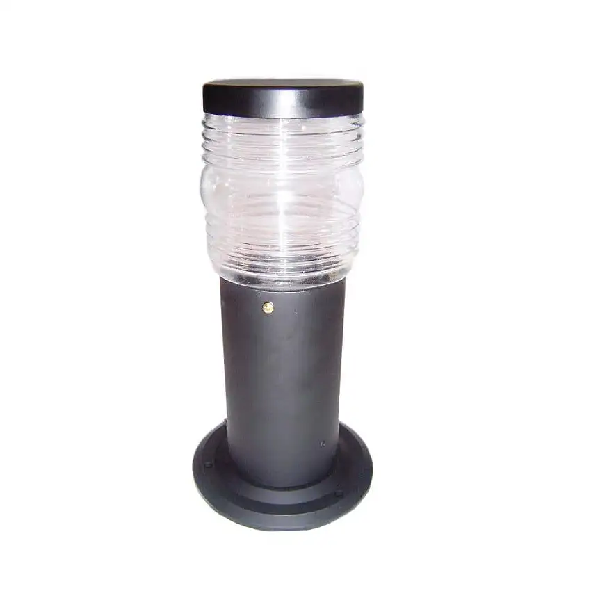 Poste Balizador Preto Para Uma Lâmpada LED A60 50cm 532 Fm Lustres