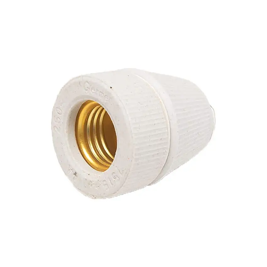 Porta-Lâmpada Porcelana Para Tempo E27