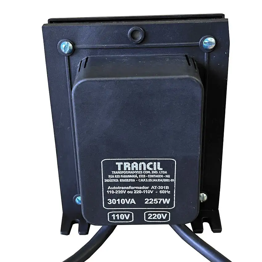 Autotransformador 3010VA/2257W Entrada/Saída 110/220V AT820911 Trancil