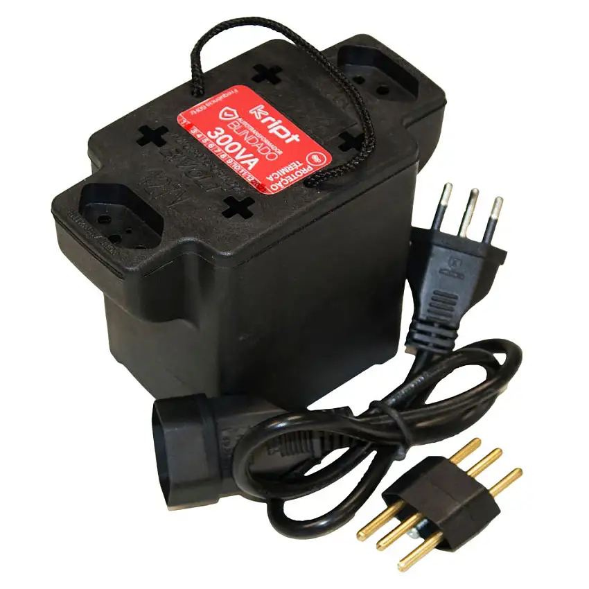 Autotransformador 300VA Blindado Entrada/Saída 110/220V Kript