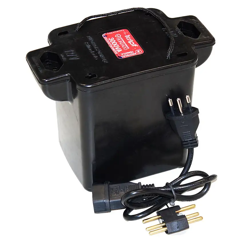 Autotransformador 3000VA Blindado Entrada/Saída 110/220V Kript