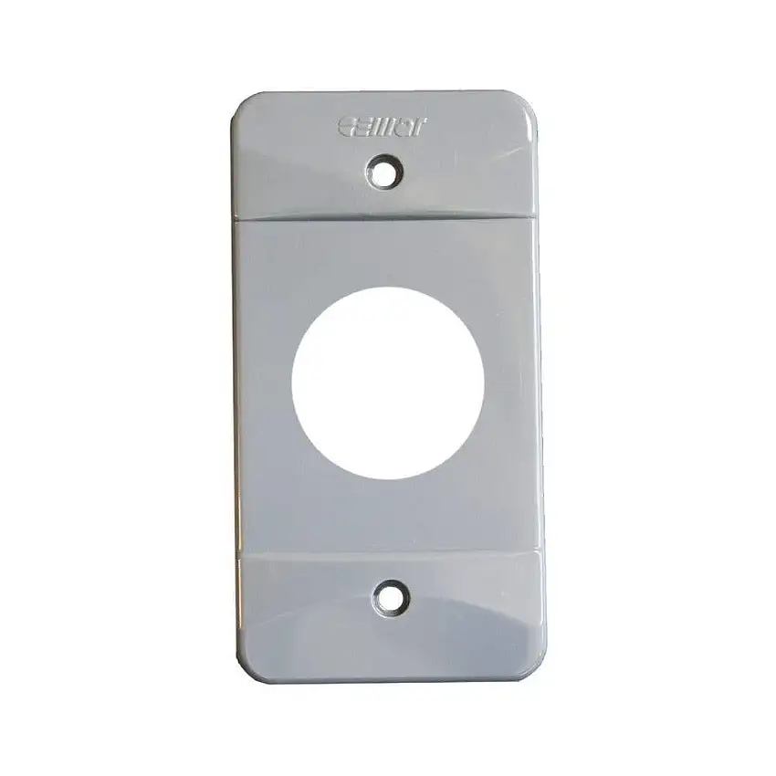 Tampa PVC (1/2" E 3/4") Tomada Redonda Cinza Escuro 913627 Cemar