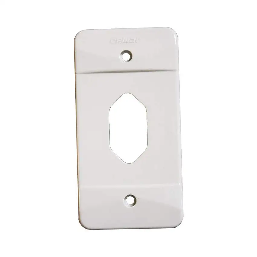 Tampa PVC (1/2" E 3/4") Tomada Hexagonal Verti. Cinza CL 914402 Cemar