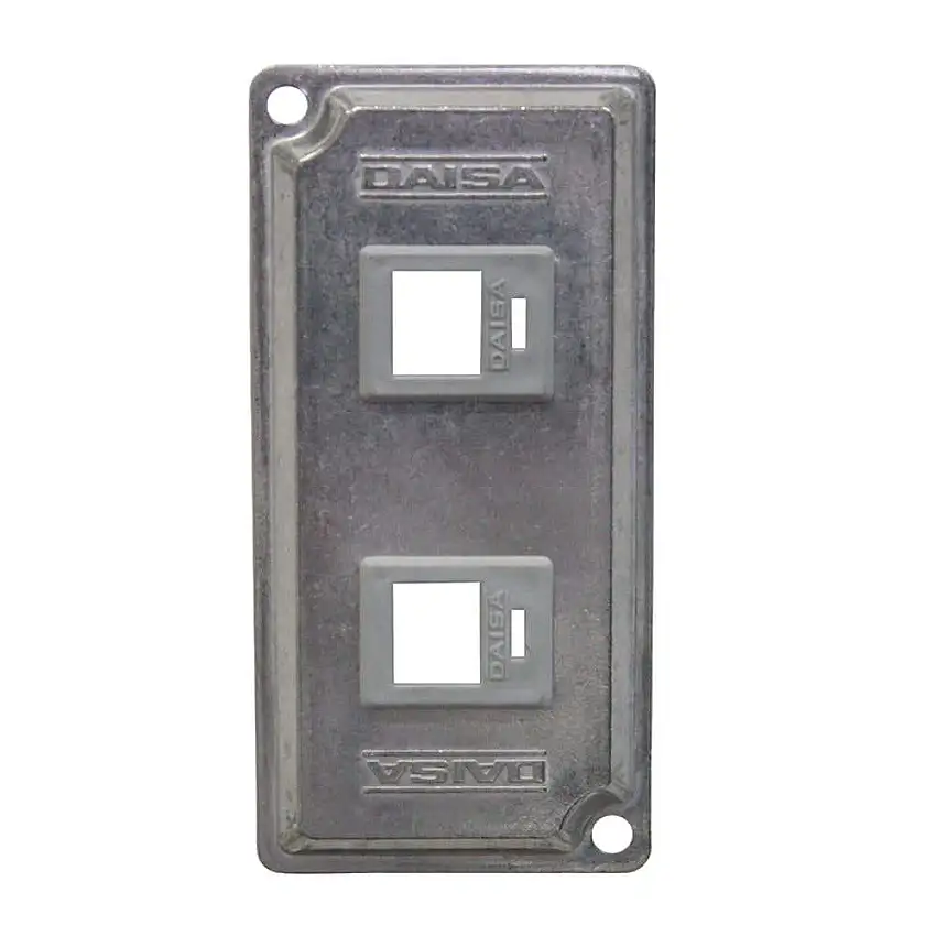 Tampa para Condulete de 1" Sem Adaptador TM100 para 2 RJ45 Daisa