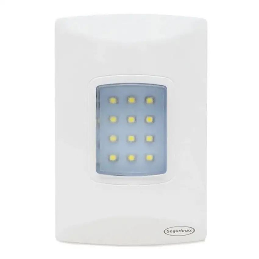 Luminaria Sinal Emergência Embutir Led Branco Bivolt 25684 Segurimax