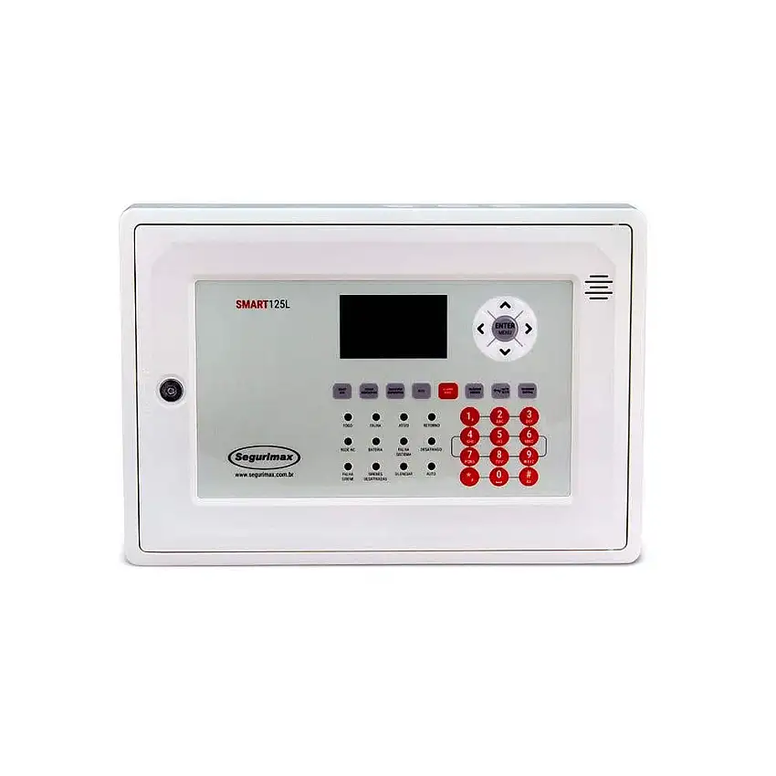 Central Alarme Incêndio Ender. Bivolt 24Vcc SMART-125L 27107 Segurimax
