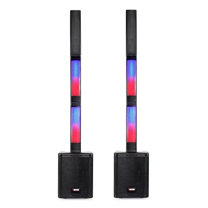 2 Sistema De Som Portátil Com Bateria Stage 8 Pro Novik Neo