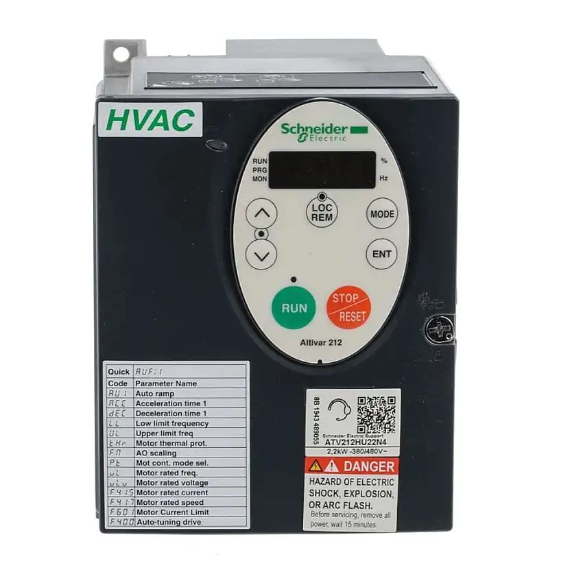 Inversor de Frequência Trifásico 380-480V 5,1A 3CV ATV212HU22N4 Schneider