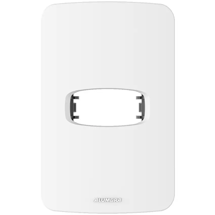 Placa 4x2 Para 1 Módulo Horizontal Com Suporte Branco Gracia Alumbra