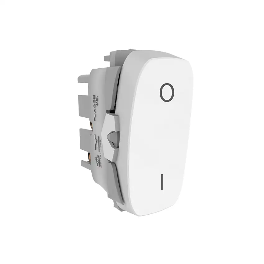 Módulo Interruptor Bipolar Simples 10A Branco Gracia Alumbra