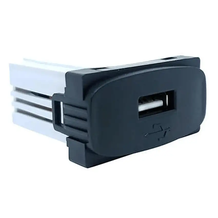 Módulo Carregador Usb Preto Gracia Maxx Alumbra