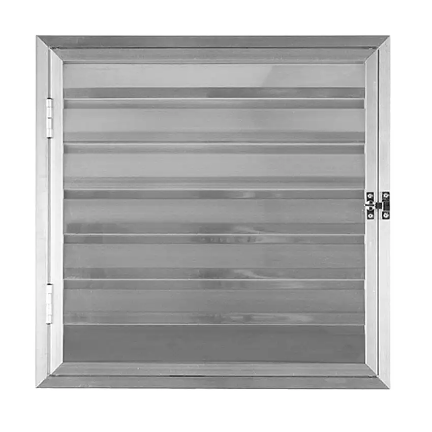 Abrigo d'água de alumínio esquerda 1 folha 60x60cm brilhante Ebel