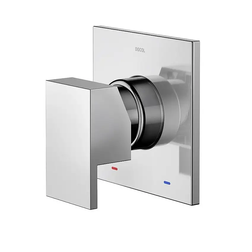 Acabamento monocomando Docol para chuveiro e ducha higiênica 3/4" New Edge cromado