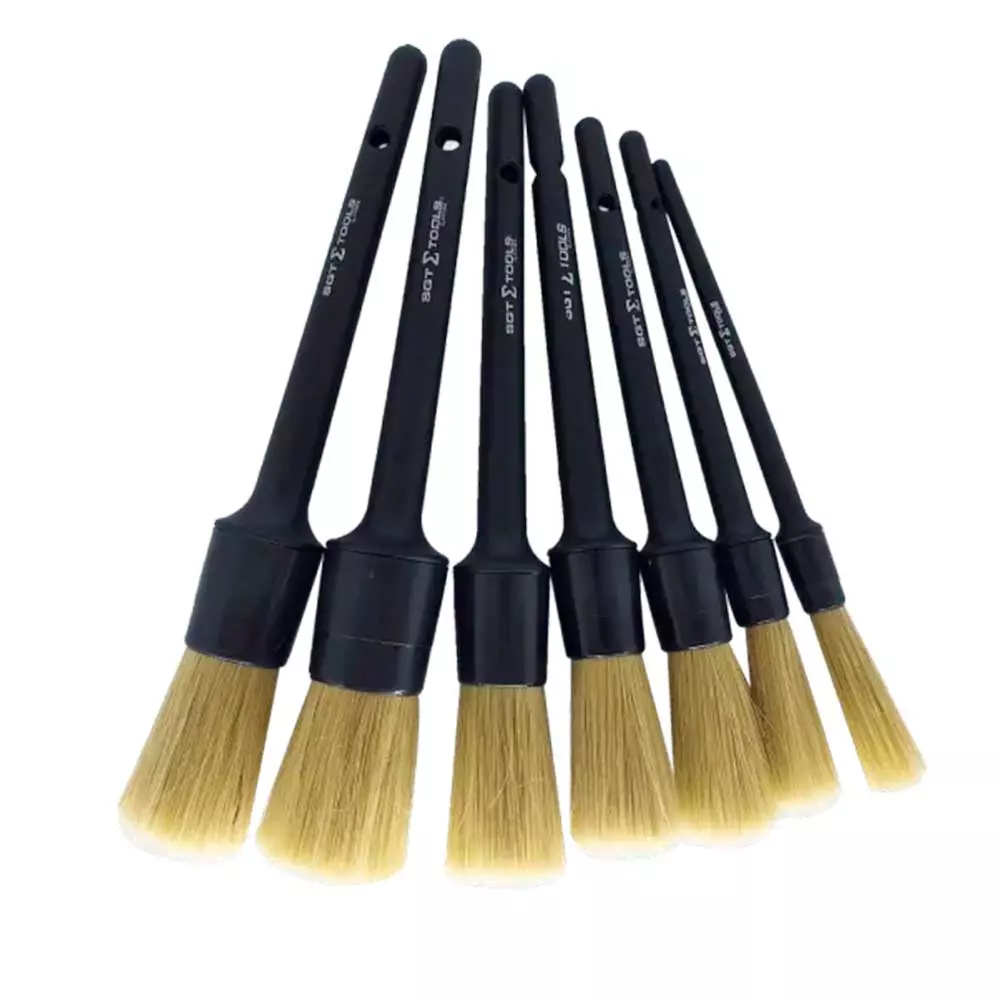 Kit 7 Pincéis Detalhamento Cerdas Naturais Sigma