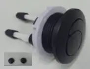 Botão de Acionamento 3/6L c/ Capa Fixa Black Roca