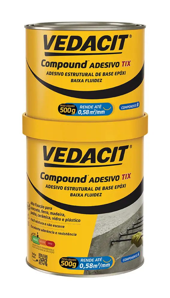 Compound Adesivo Tix 1kg Vedacit