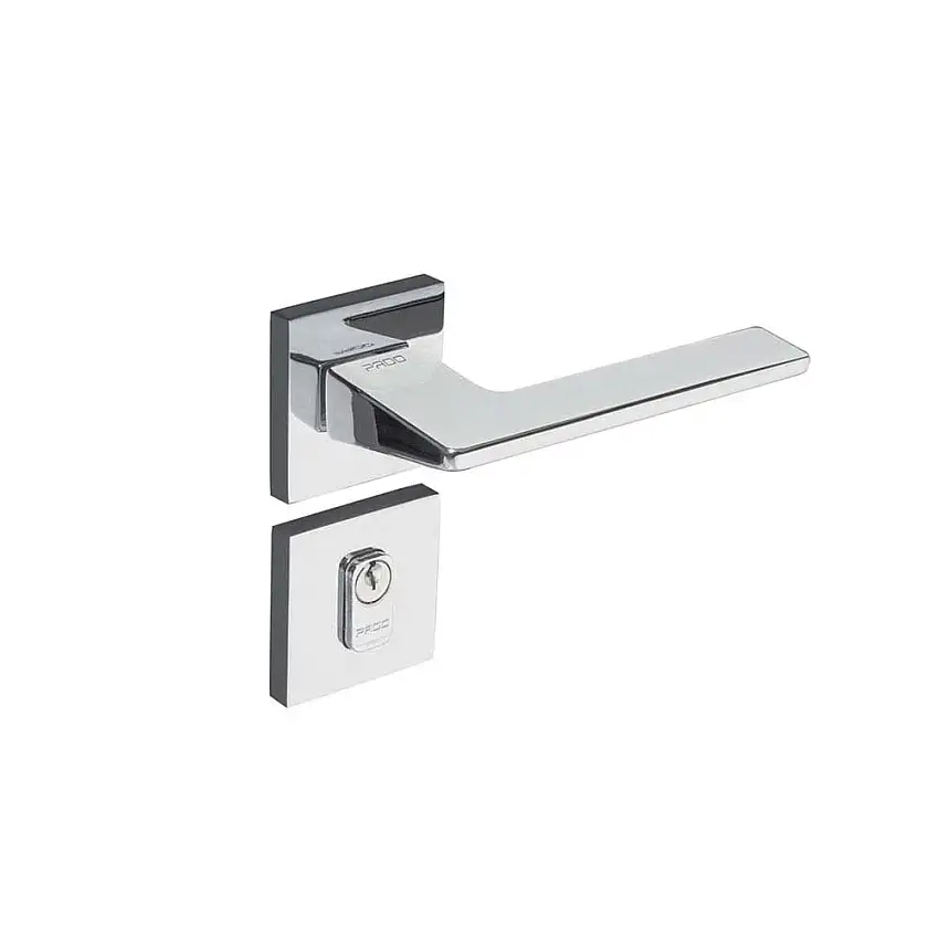 Fechadura Pado Externa de Aço Zamac Sara com Roseta