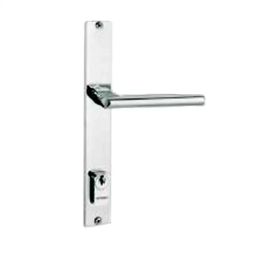 Fechadura externa de inox Serralheiro Elipse 660 cromada Pado