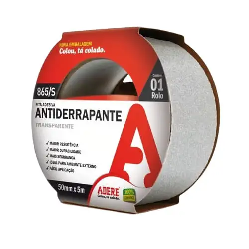 Fita Antiderrapante Transparente 865S 50Mmx5M Adere