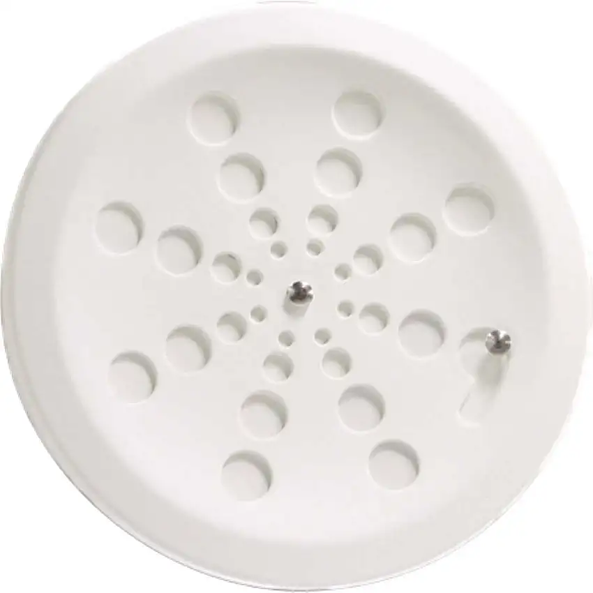 Grelha redonda sem caixilho 10x10cm branca Moldenox