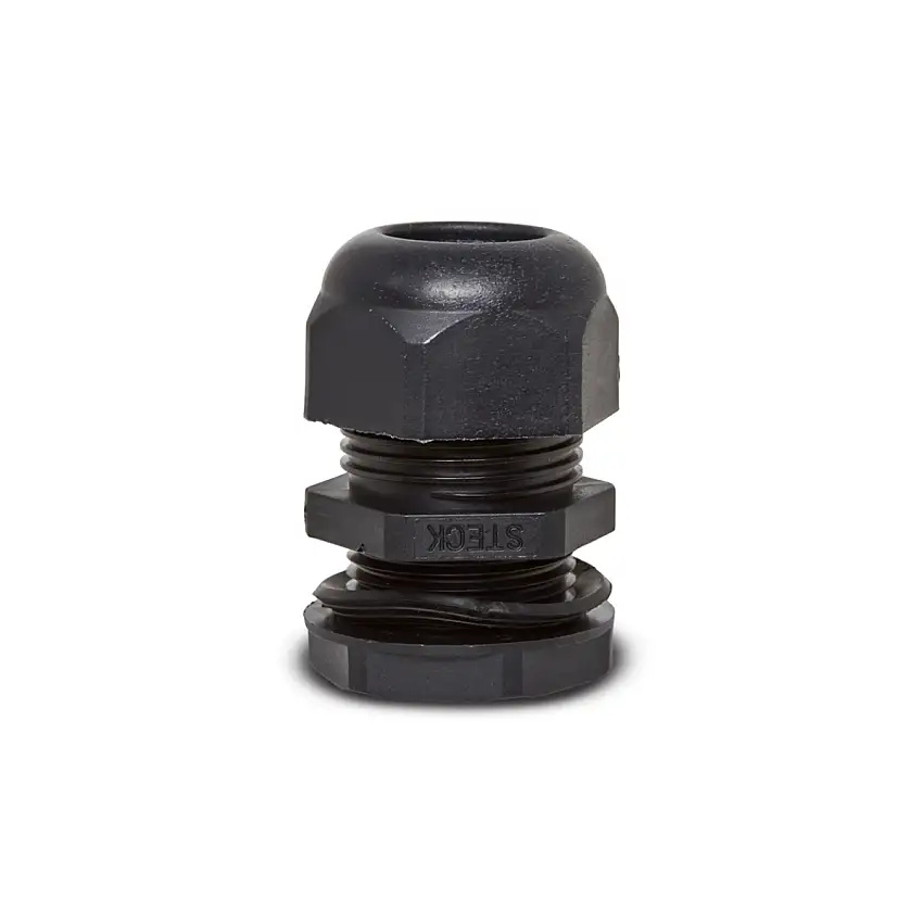 Prensa Cabo PVC 3/4 BSP Rosca Longa Preto Steck