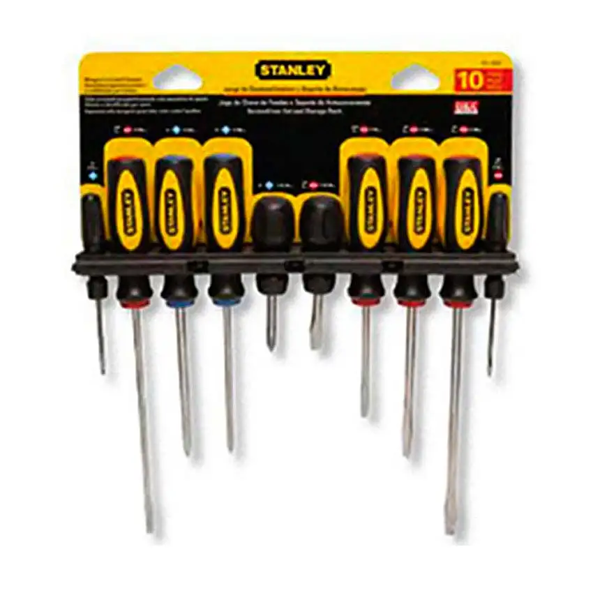 Jogo de chaves de fenda philips com 10 peças 60-100U laranja Stanley