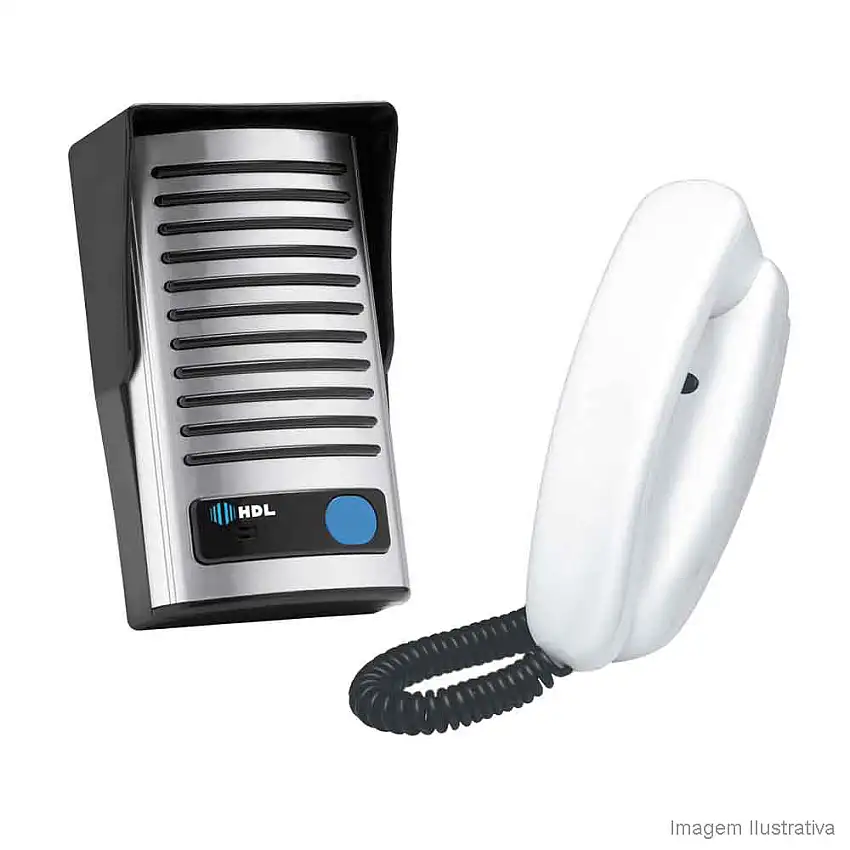 Kit porteiro eletrônico alumínio HDL