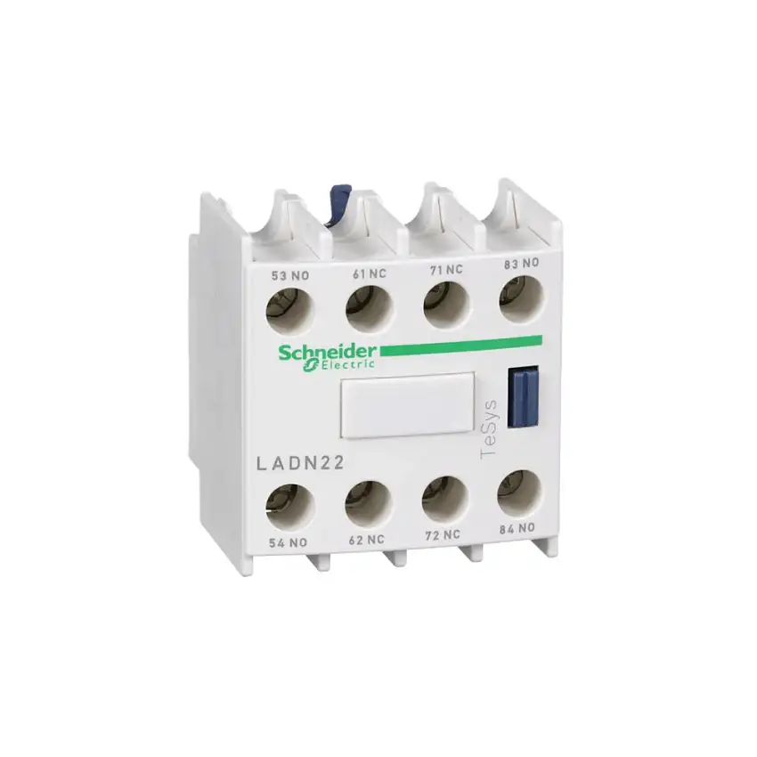 Bloco Contato 2Na E 2Nf Frontal LADN22 Schneider