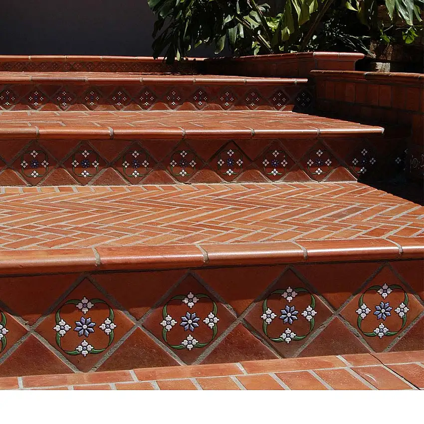 Lajota de cotto corrugada 17x26cm terracota Fênix