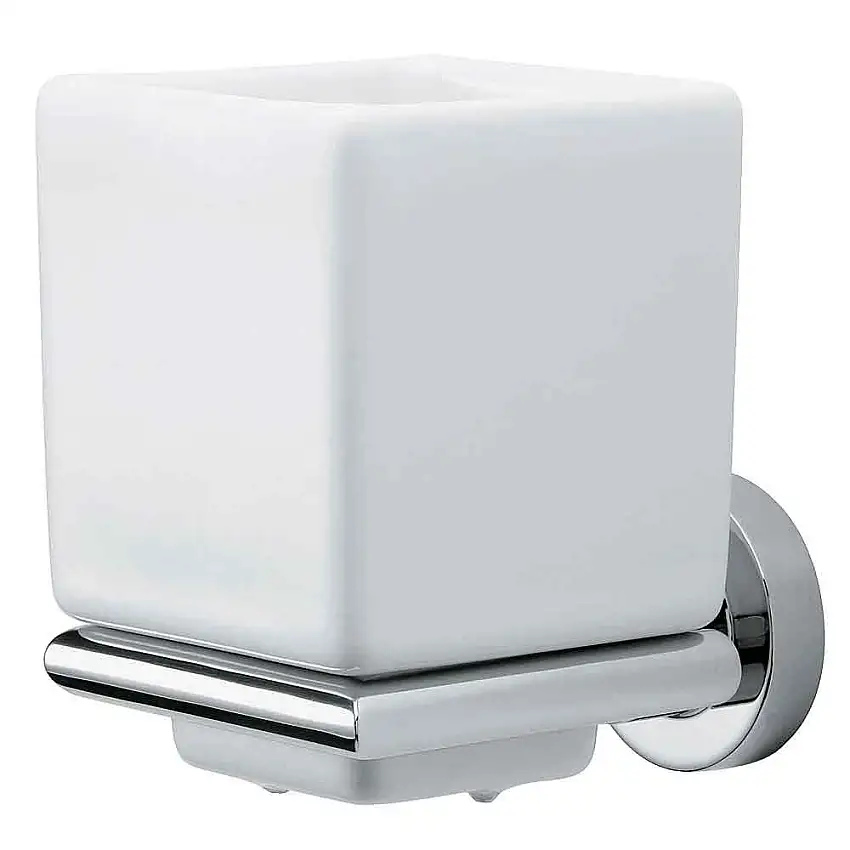 Porta escova cromada Slim Deca