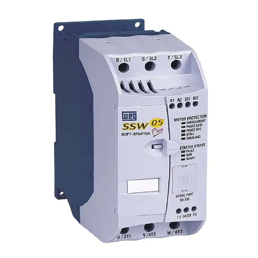 Chave Partida Suave Trifásico 460-575V 10A Bivolt SSW050010T4657TPZ WEG