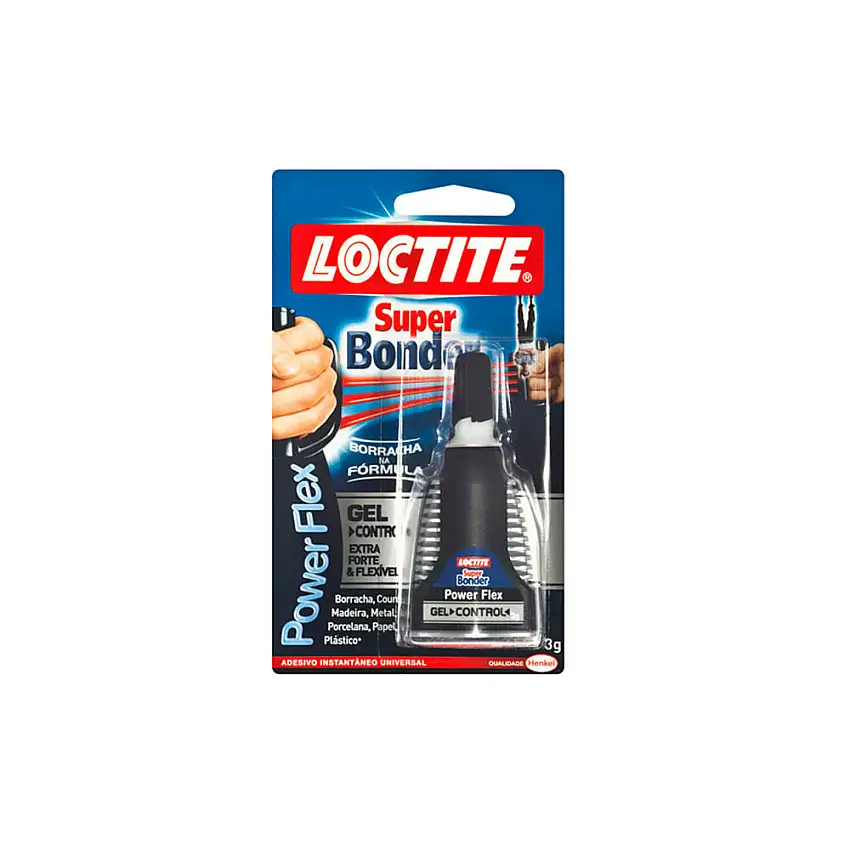 Adesivo instantaneo Gel Loctite Super Bonder Flexivel 3g Henkel
