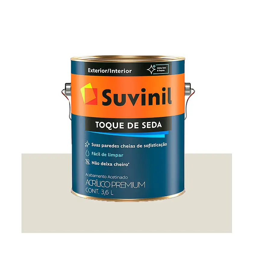 Tinta Suvinil Látex Acrílica Toque de Seda Gelo 3,6 Litros