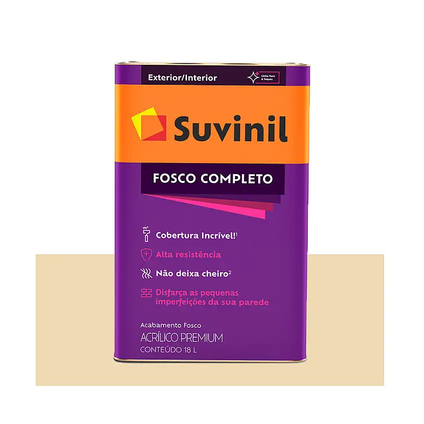 Tinta Suvinil Fosco Completo Látex Acrílica Marfim 18 Litros