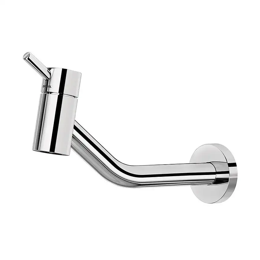 Torneira para lavatório de parede Lóggica cromada Docol