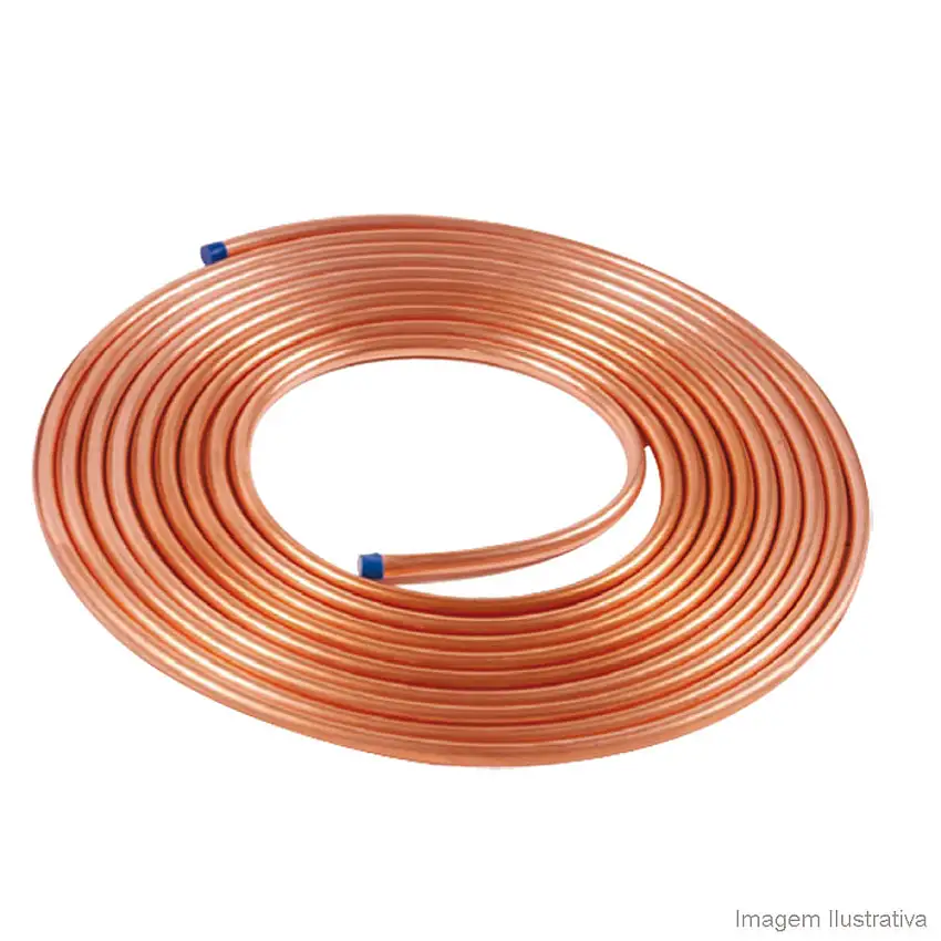 Tubo flexível Elumagás 7 metros 3/8" cobre Eluma